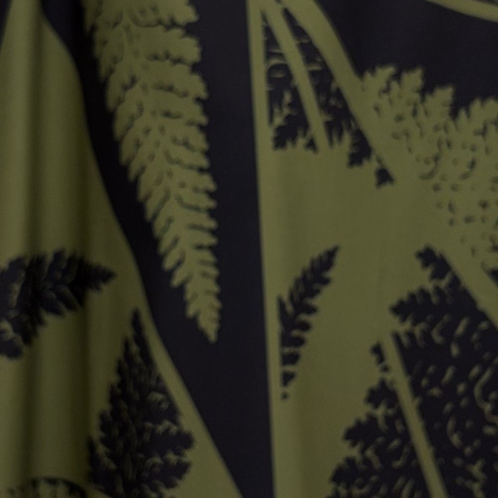 Manaola Olive and Black Fern Midi Dress - Picture 2 of 3